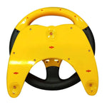 Electronic Toy Steering Wheel – Features light simulation, driving sounds, music, and educational fun.