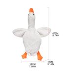 Cute Duck Crossbody Bag for Women – Plush White Goose Shoulder Bag