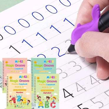Multilingual Magic Practice Book Set – Reusable Handwriting Workbooks