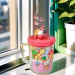 Hello Kitty Rotating Water Cup for Kids – Cute Cartoon Glass with Straw