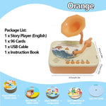 Kids Story Player Gramophone – Music & Learning Toy with 93 Cards