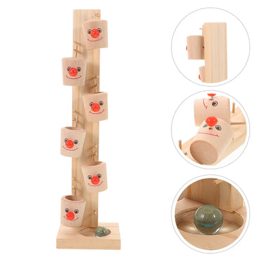 Multi-Layer Wooden Marble Run Toy – Montessori-Inspired Developmental Plaything for Kids