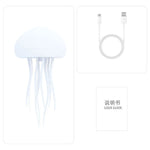 RGB Jellyfish LED Night Light – Voice Control USB-C Lamp with Flexible Tentacles