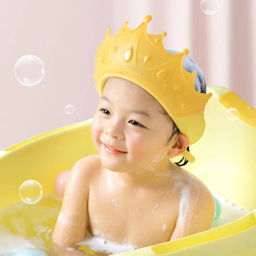 Crown Silicone Shampoo Hat – Baby & Child Eye and Ear Protection