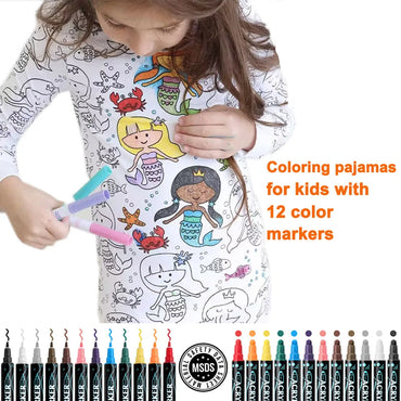 DIY Color-Your-Own Pajama Set – Kids Craft Kit for Boys & Girls