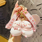 Creative Puppy Keychain – High-Quality Mini Bag Pendant & Car Key Ring for Men and Women
