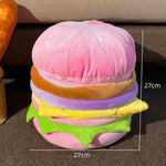 Cute & Soft Hamburger Ottoman – Storage Stool & Organizer