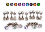 7-Piece LED Light-Up Stud Earrings – Crown Design, Stainless Steel, Perfect for Parties & Outdoor Concerts