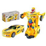 Electric Dancing Deformation Car Toy with Lights & Music – Robot Transforming Car