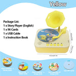 Kids Story Player Gramophone – Music & Learning Toy with 93 Cards