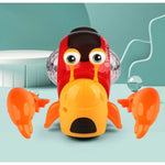 Escape Crawling Crab – Interactive Baby Toy with Music, Lights & Tummy Time Fun