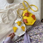 Mini Duck-Shaped Crossbody Bag – 3D Cartoon Coin Purse in Kawaii PU Leather