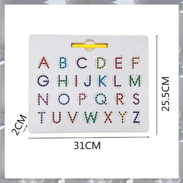 Magnetic Alphabet Trace Board (2 Pcs) – Double-Sided Upper & Lower Case Writing