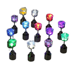 7-Piece LED Light-Up Stud Earrings – Crown Design, Stainless Steel, Perfect for Parties & Outdoor Concerts