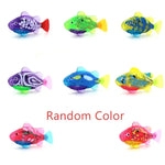 Electronic Swimming Fish Toy with LED Light – Bath, Pool & Pet Play