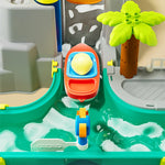 Kids Outdoor Water Table Toy – Summer Water Play Set with Fishing & Surfing Adventure
