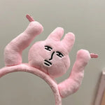 Pink Bunny Plush Headband – A cute, quirky accessory with a soft grip.