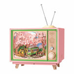 Robotime Rolife Sakura Dreamy Tour 3D Wooden Puzzle Music Box – A beautifully crafted, interactive puzzle with lights and music.