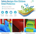 Inflatable Water Slide & Bounce House – Outdoor Fun Park with Football Goal for Kids