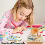 Kids Story Player Gramophone – Music & Learning Toy with 93 Cards