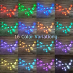 3M RGB LED Smart Curtain Lights – USB Powered with Bluetooth App Control