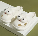 Cute Big-Eye Dog Slippers – Fun Cartoon EVA Slippers for Women