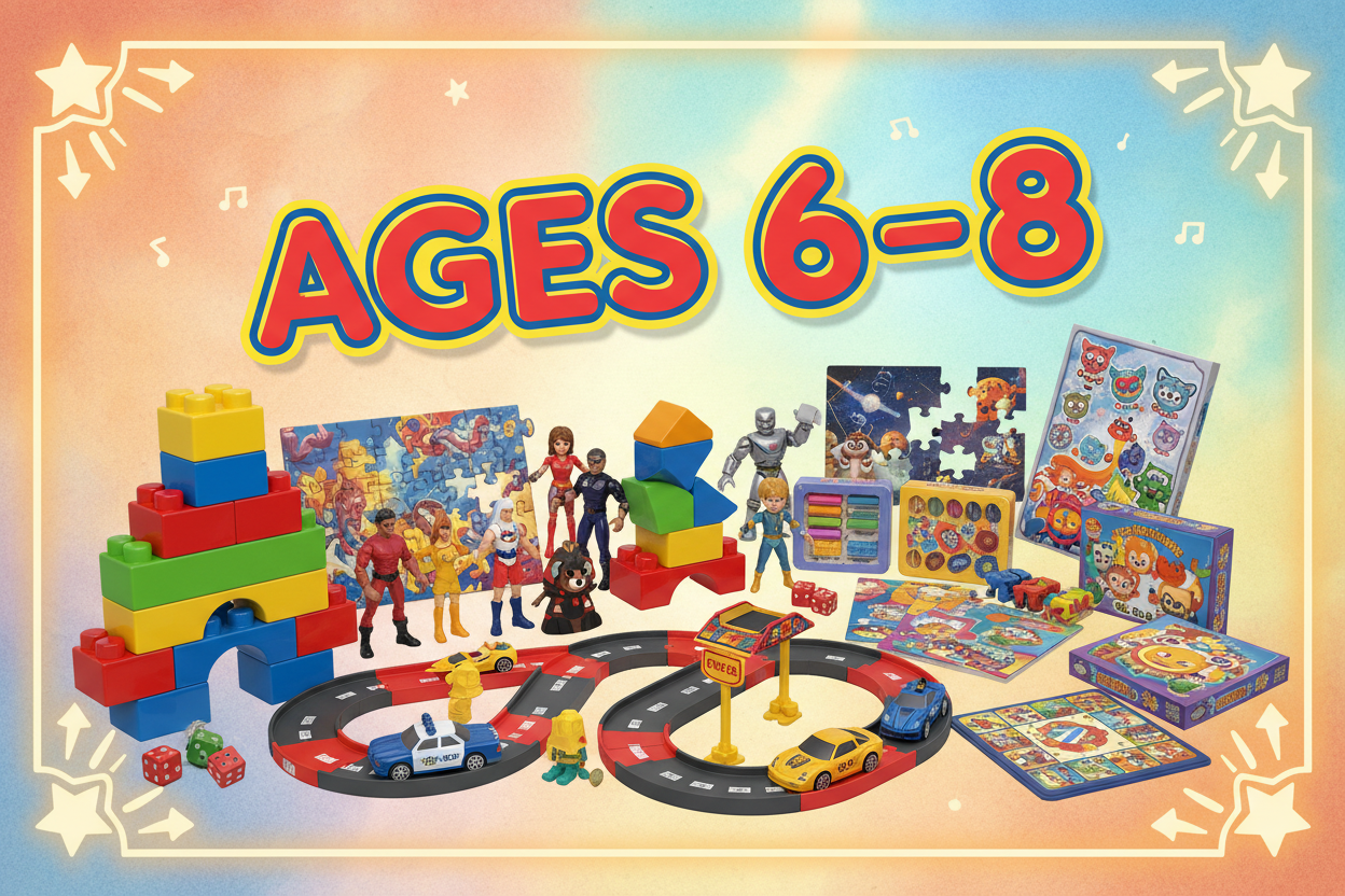 Toys and gifts for kids ages 6 to 8 from Toki Toy Box