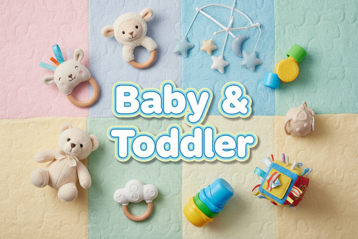 Baby and toddler toys for ages 0 to 2 from Toki Toy Box