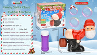 Electric Bubble Santa Machine – Music & Lights Fun