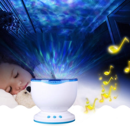 Ocean Wave Projector Lamp for Relaxing Rooms | Toki Toy Box – Side View | Toki Toy Box
