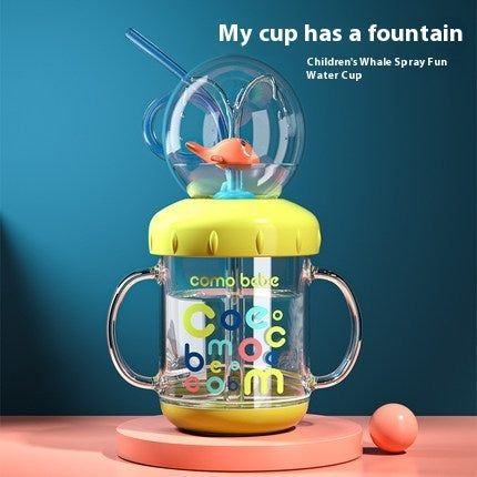 Whale Fountain Kids Cup – Fun Drinking Bottle | Toki Toy Box – Detail | Toki Toy Box
