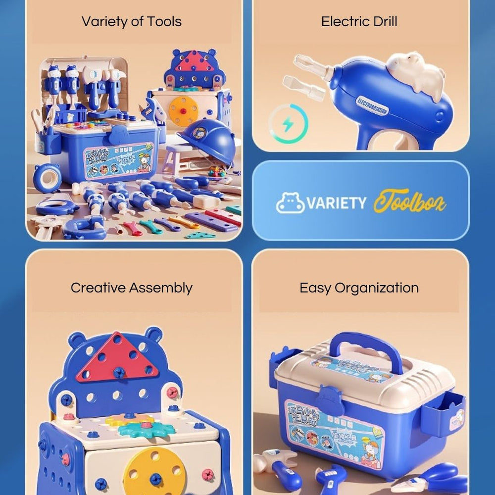 Mighty Makers Workstation – Kids DIY Builder Playset – In Use | Toki Toy Box