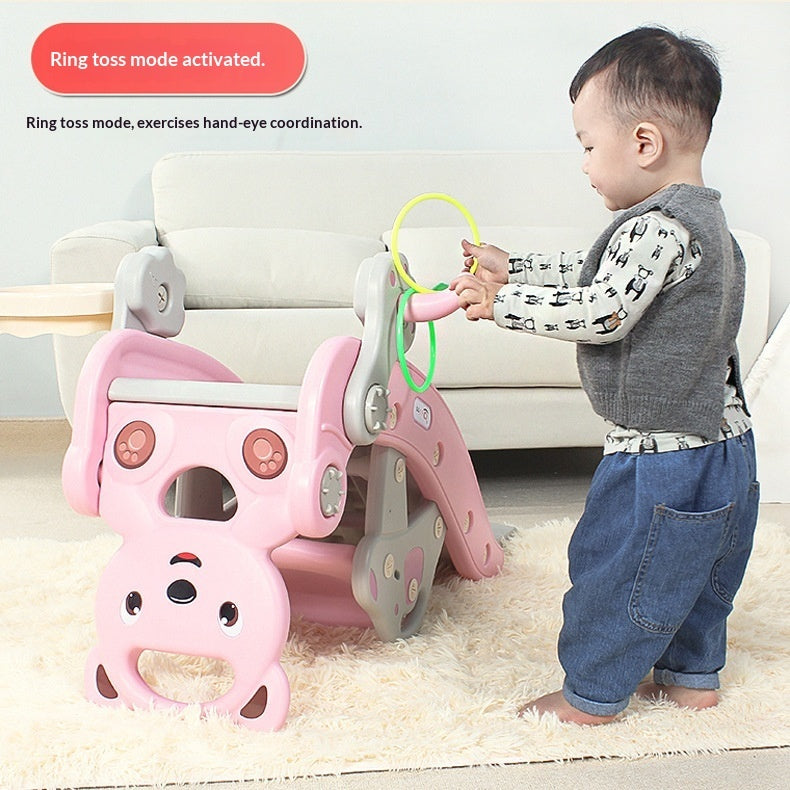 2-in-1 Rocking Horse Slide – Indoor Fun for Kids – Detail | Toki Toy Box