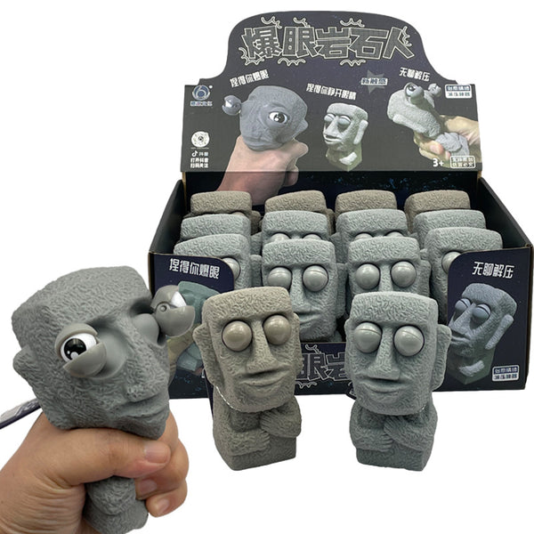 Rock Face Squeeze Ball – Wild Stress Relief Toy