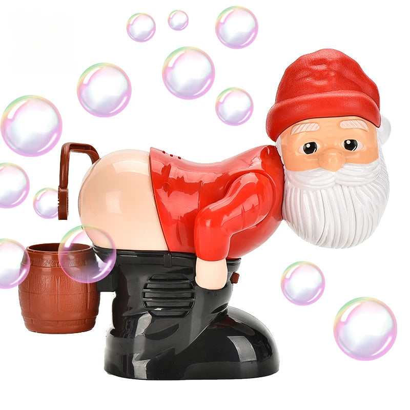 Electric Bubble Santa Machine – Music & Lights Fun – Bubble Machine for Kids | Toki Toy Box
