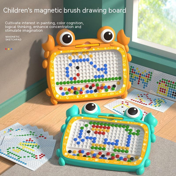 Crab Magnetic Pen – Bead Drawing Board Puzzle for Kids Creativity