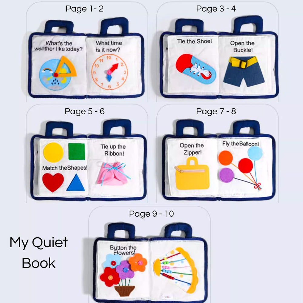 Baby’s First Soft Activity Book – Sensory Learning | Toki Toy Box – In Use | Toki Toy Box