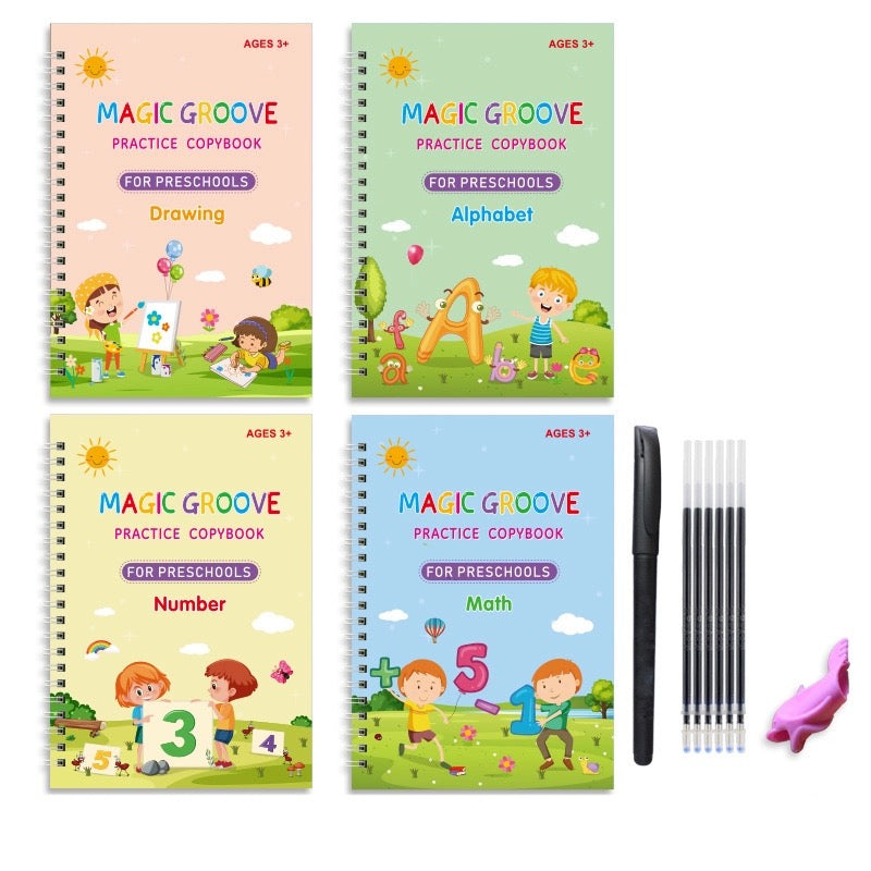 Reusable Writing Practice Books – Kids Learning Set | Toki Toy Box – In Use | Toki Toy Box