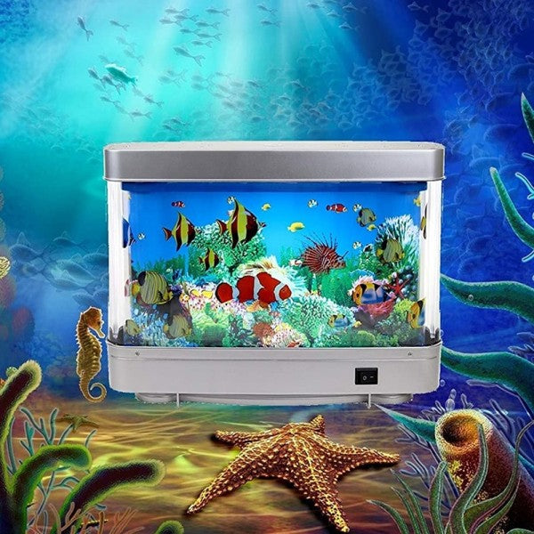AquaGlow Moving Fish Lamp – LED Night Decor | Toki Toy Box