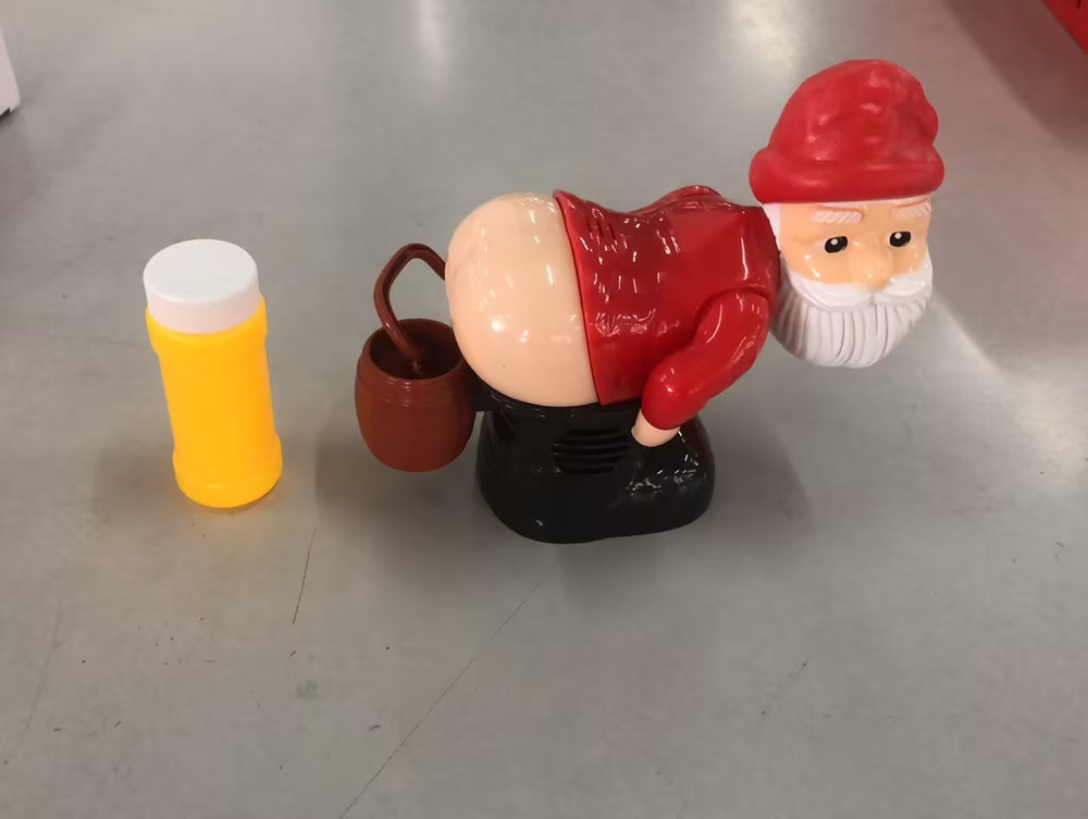 Electric Bubble Santa Machine – Music & Lights Fun – Size Reference | Toki Toy Box