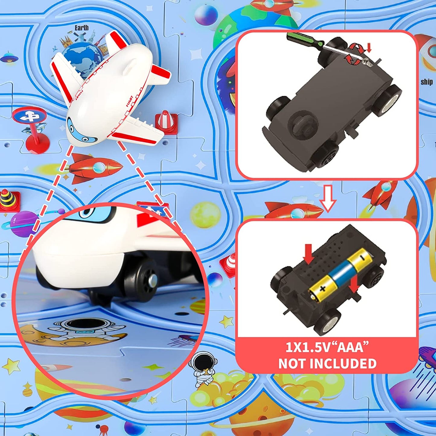 TurboTrack Adventure Set – Puzzle Meets STEM Learning!