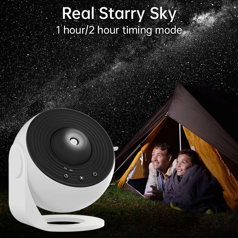 360° Galaxy Star Projector – Night Sky Lamp with Timer – Packaging | Toki Toy Box