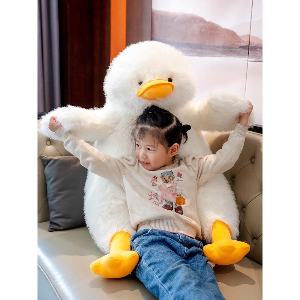 Cute Duck Plush Pillow | Ultra-Soft Cuddle Toy | Toki Toy Box – In Use | Toki Toy Box