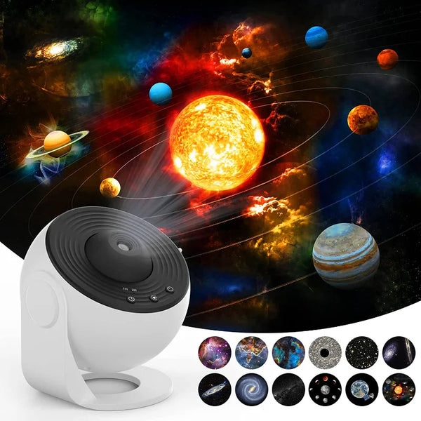 360° Galaxy Star Projector – Night Sky Lamp with Timer