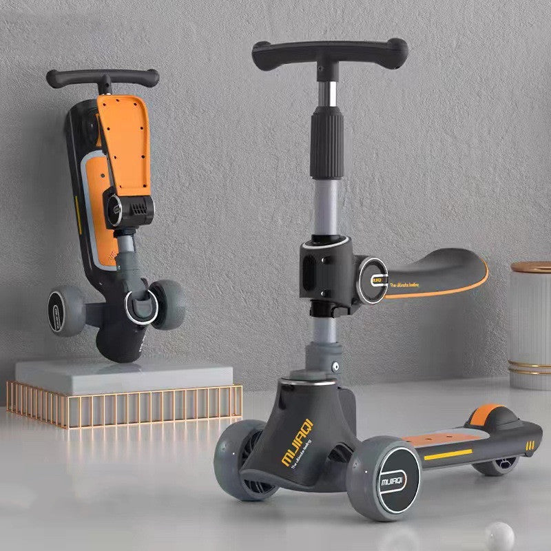 3-in-1 Kids Scooter with Seat – Features | Toki Toy Box