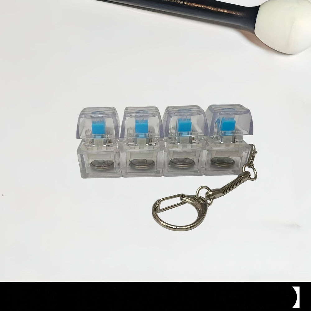 Glowing Keycap Fidget Keychain – Stress Relief Click Toy – In Use | Toki Toy Box