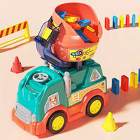 Domixer Truck – 2-in-1 Domino Laying Mixer Vehicle Toy