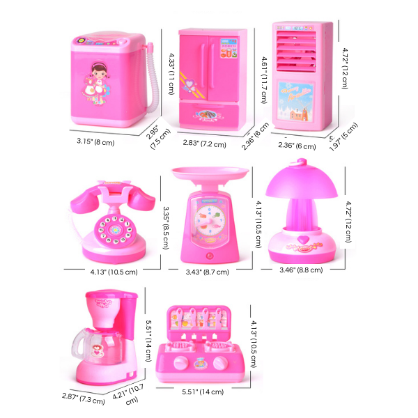 Mini Home Appliance Toy – Realistic Kitchen Play for Kids – Side View | Toki Toy Box