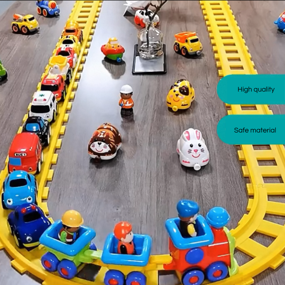 Electric Chug Train Set – Interactive Track Toy for Kids – Detail | Toki Toy Box
