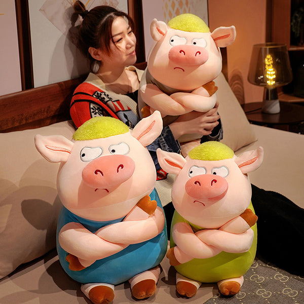 Funny Drag Pig Plush Toy – Silly Pull-Along Fun | Toki Toy Box